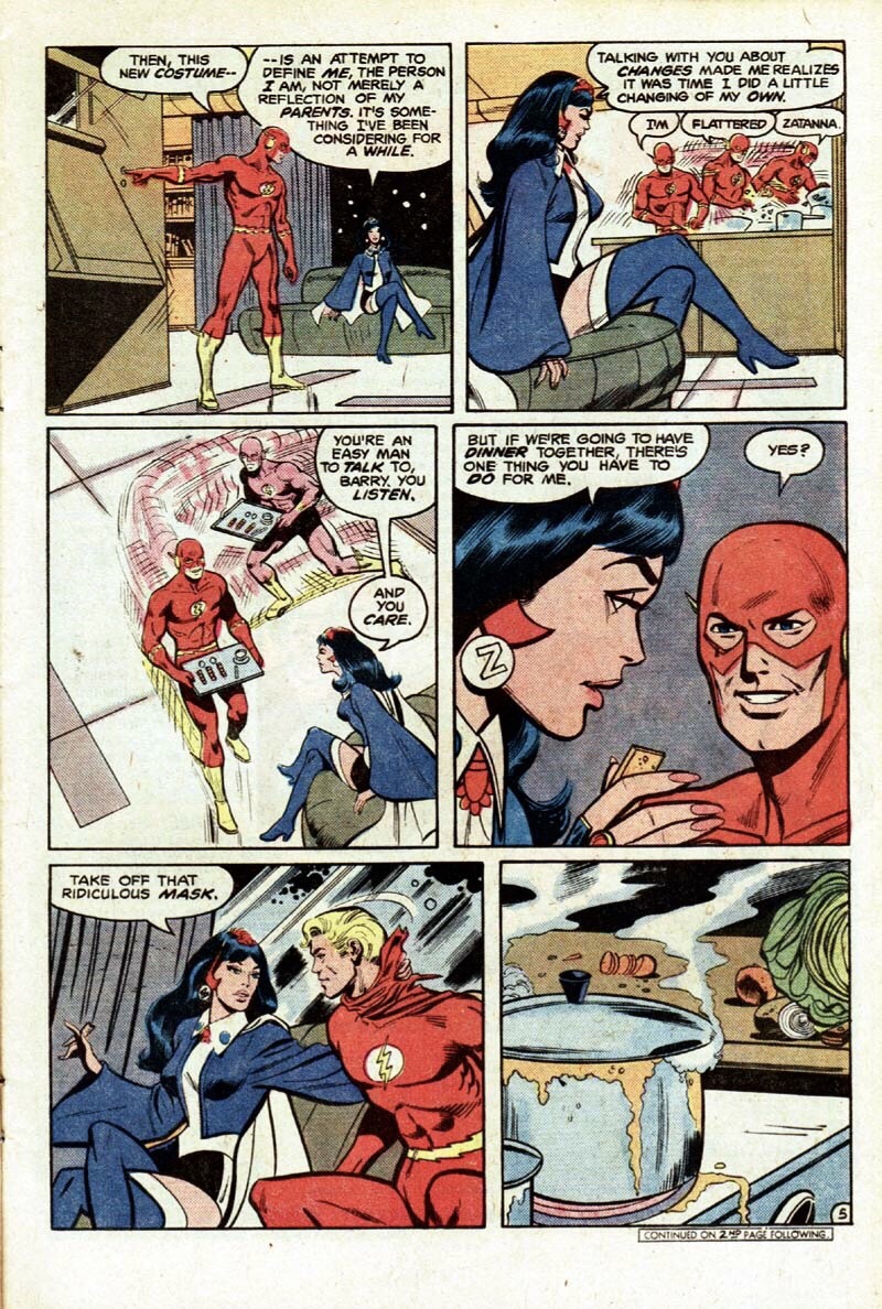 IstarFlash's tweet photo. The only thing I ever remembered from this show was that they had Barry and Zatanna as a couple like the bronze age. https://t.co/nw3YF5rKCc