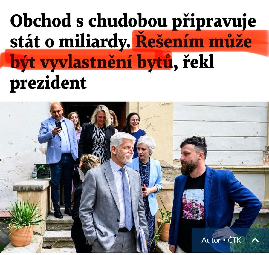 TomasRoud's tweet photo. Za jakých podmínek byste souhlasili s vyvlastněním bytu?

Já jako libertarián nikdy, ale zajímá mne, co vy? https://t.co/AY9EPKbcmn