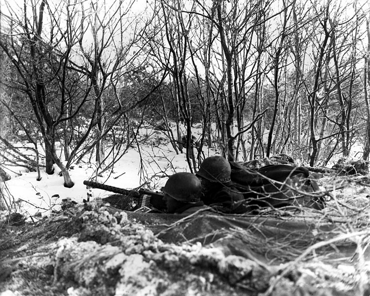 WWII_tours's tweet photo. Nazi Germany launched a major counterattack against advancing Western Allied forces in December 1944, starting the Battle of the Bulge. In what surrounded town did stubborn American resistance prevent the town's capture, preventing the Germans from using the roads going through the place?
A) St. Vith
B) Bastogne
C) Houffalize
D) Foy

Find out on our Battle of the Bulge Tour: https://t.co/0nR5HWaLUX

If you want to play more quizzes like this and learn more about our tours and military history events at the same time, feel free to subscribe to our newsletters on our website.
#ww2 #worldwar2 #militaryhistory #DDay #normandy #beachesofnormandy #travel #bucketlist #promotion #greatestgeneration #quiz #bulge