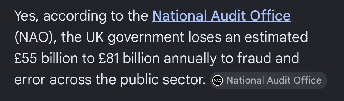 LNallalingham's tweet photo. 🚨 The Government loses up to £81 BILLION a year through fraud and error.

Rather than stopping the fraud…

…our political class thinks the answer is to tax you more.

The whole system is broken. https://t.co/HtxESbzGkS