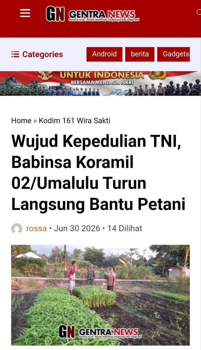 jajangbauddd's tweet photo. TNI dan masyarakat adalah entitas tak terpisahkan yang saling mengisi dan memperkuat dalam setiap aspek perikehidupan bangsa.
Bersama Semua Elemen https://t.co/Ye21QX36Uk