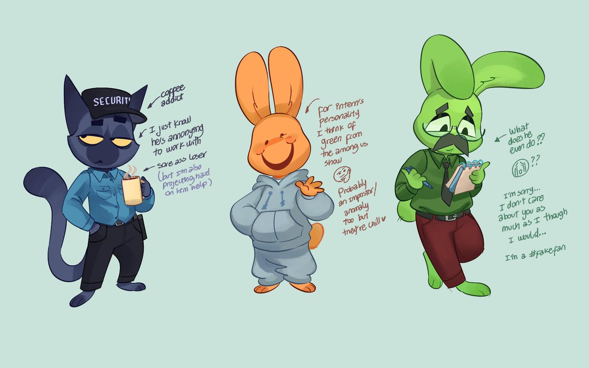wackytyp's tweet photo. my evil AH headcanons idk #animalhospital https://t.co/clr8PtSHWy