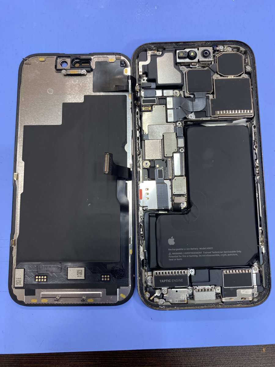 iPhone 15 Proの水没による画面交換をご依頼いただきました📱💧 水没後