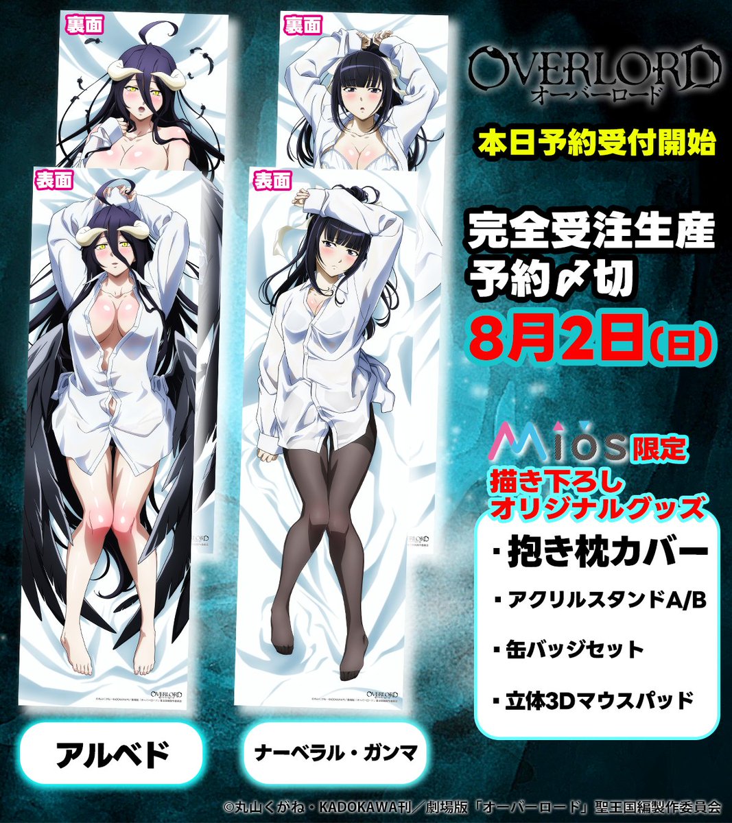 本日より予約受付を開始致しました👏 アニメ『オーバーロード