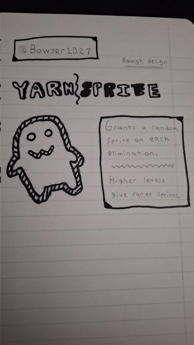Bowser1027's tweet photo. @Fortnite #DesignASprite My 2 submissions for the contest. The Yarn Sprite &amp; Burglar Sprite. Drawing is harder than making a bowl of cereal, but an effort was made. https://t.co/qPOWowVZLk