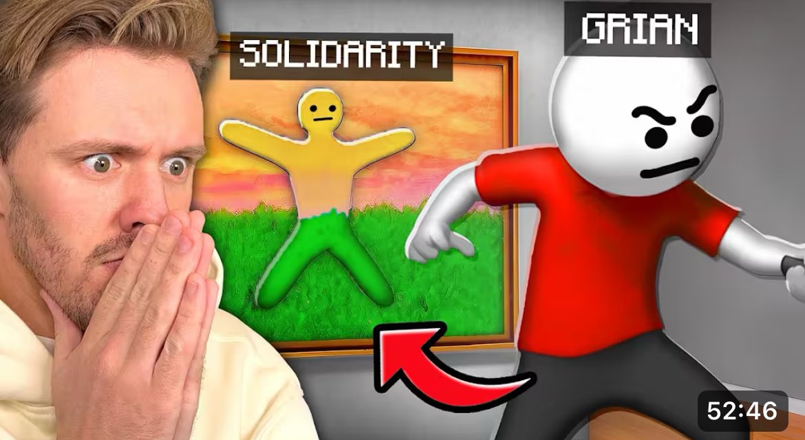 fruity_lynn's tweet photo. looked at jimmys new video, and immediately clocked the hand. This is a clear sign on ai.

@SolidarityCoUK please inform me on what happened here! Ai is very harmful and shouldnt be used. https://t.co/9AV3KAX5Aj