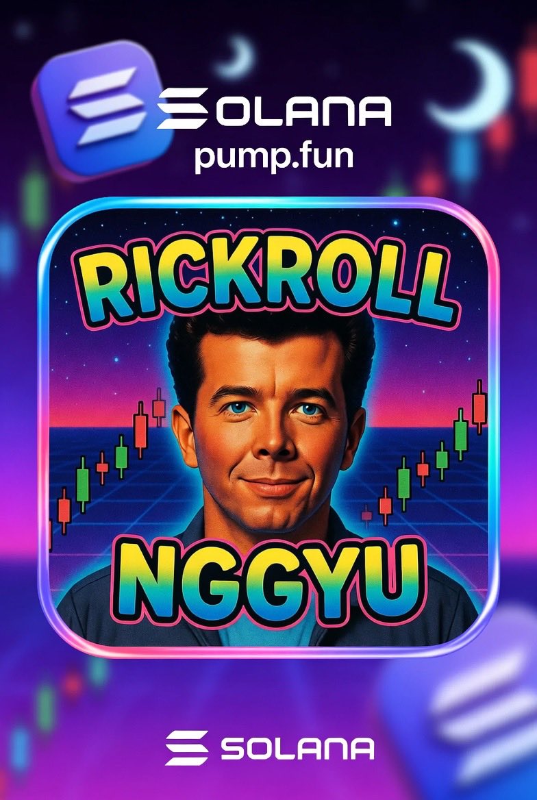 CourtBateman's tweet photo. @StefanLebr89678 @MrMetavers3 @pester_scott @_Shadow36 This post just rickrolled me into checking $RICKROLL 

CA: 26fCmbV2s9imf2Dzk4hEgBMP5feE2528ujC8MNfgpump

The meme coin that won't let you down 👀

Who's buying with me? 

#Rickroll #Solana #PumpFun https://t.co/0Pxe3kA6fj