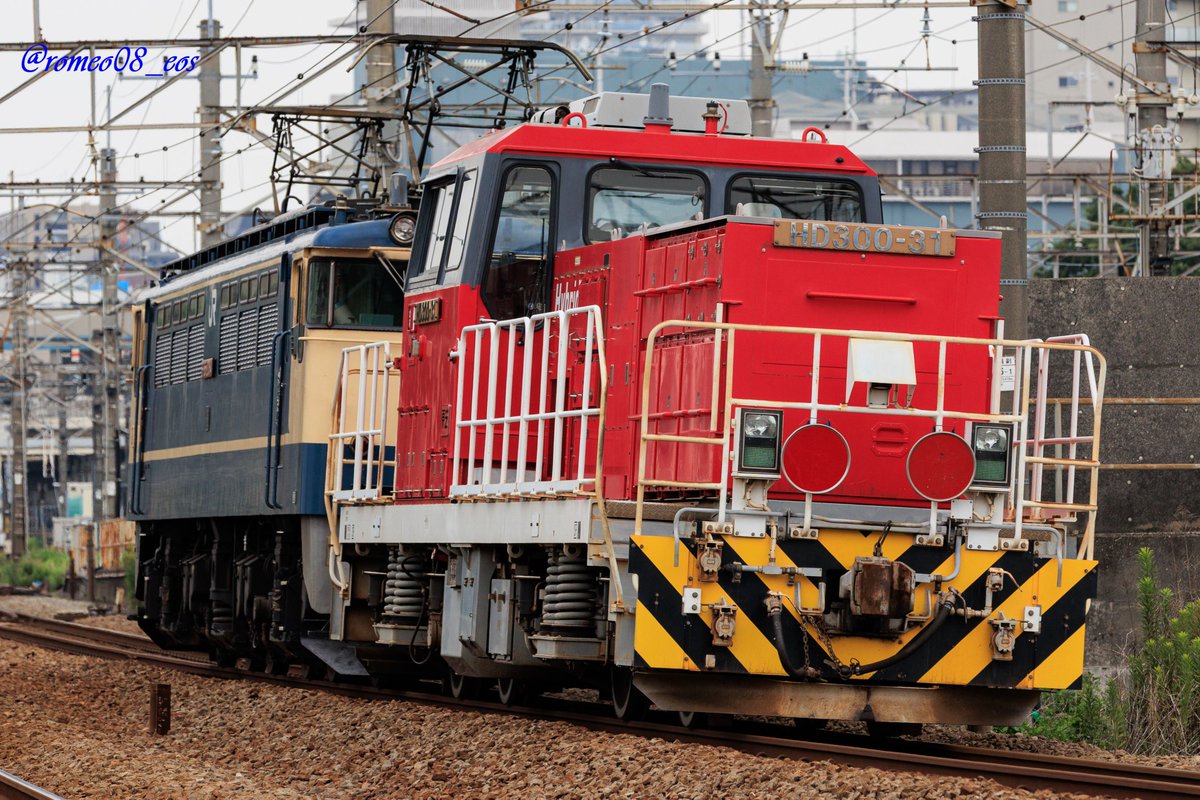 romeo08_eos's tweet photo. 単8283レ　EF65 2084牽引 HD300-31（ムド）OM入場 2026/6/30　武蔵野線にて https://t.co/DW43VqhXGd
