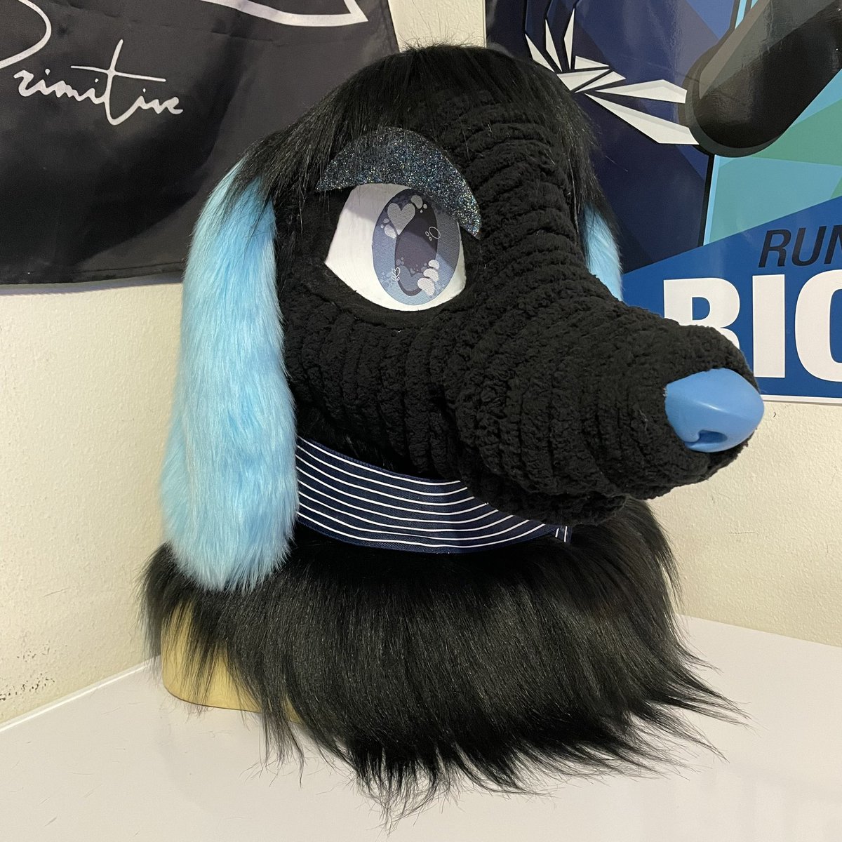 RunningRiot4798's tweet photo. Yarn Puppy Premade 🧶🐶🩵

I wanted to use my extra chunky yarn laying around to do something different, but I think I accidentally made a diva 💅 https://t.co/k2pycmpatY