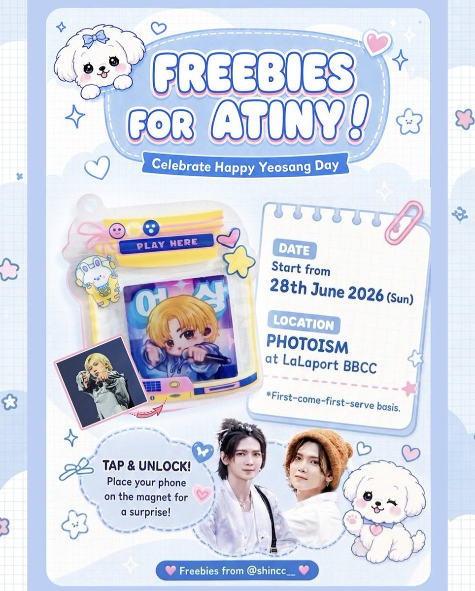 MileyOOOxygen's tweet photo. Freebies for Yeosang's Birthday at Photoism MY by IG @/shincc__ ✨

Please feel free to redeem these cute nfc fridge magnet after taking a photo with Yeosang!🥹🫰🏽 https://t.co/oF3qAtU3EL