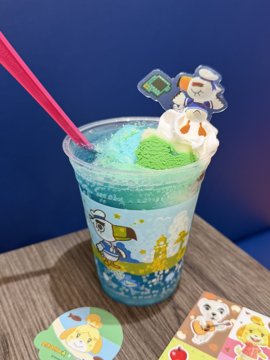 Chika_aroha's tweet photo. 🍨31×どうぶつの森コラボ🏝️

◼️たぬき開発スペシャルダブルカップ
◼️ジョニーの漂着ブルーソーダ
◼️どうぶつの森スペシャルセット

どう森の新作フレーバー美味しいっ🍎🍐✨
1番欲しかったベル袋も無事にゲット💰

全部かわいくて癒される〜🥰🫶🏻 https://t.co/btKDRAgS0G
