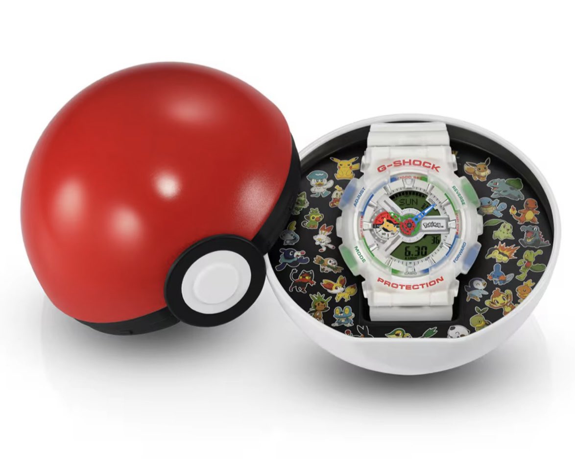 jityo_k's tweet photo. ポケモン30周年G-SHOCKが欲しくてオンラインの予約戦争で１つは確保出来たけど、キャンセルリスク考えて朝から実店舗行ってきた。

予約出来たけど入荷数1だって。あぶね。

今月の楽しみが１つ出来た。 https://t.co/jvh9lro7Qc