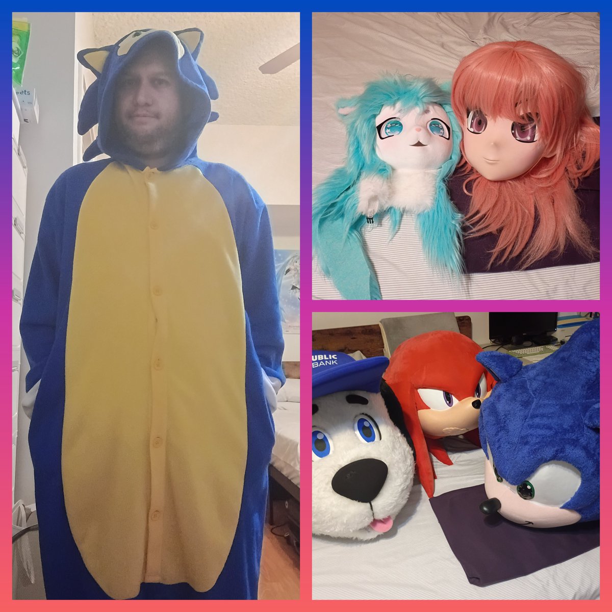 surferbrg's tweet photo. Well Knuckles, Sonic, Doggy, Sky and Amy Kig. Looks like I'm going to need you all for Anime Expo coming up. All I can say is besides making sure cosplays are good to go. Looking forward to stepping though those halls. 

#animeexpo #animeexpo2026 #cosplayer #attendee #return https://t.co/05EutQCwkS