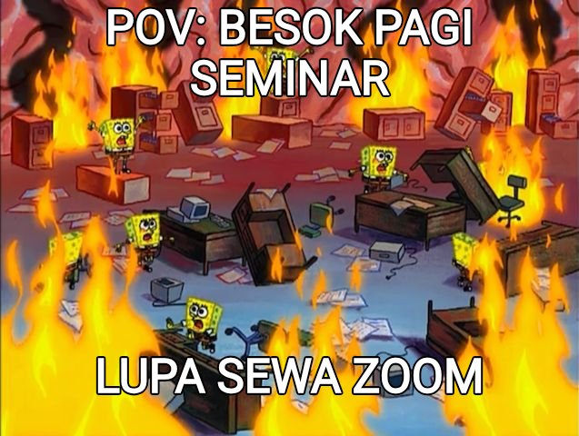 ZmeetID's tweet photo. Mending nunggu dospem bales revisian seminggu daripada nunggu admin sewa Zoom manual bales chat pas dosen udah di waiting room. Jantung mau copot 😭 Untung nemu https://t.co/TeiIuqsnfA yg otomatis 24/7
#zonauangㅤ https://t.co/CJ74mauI0B