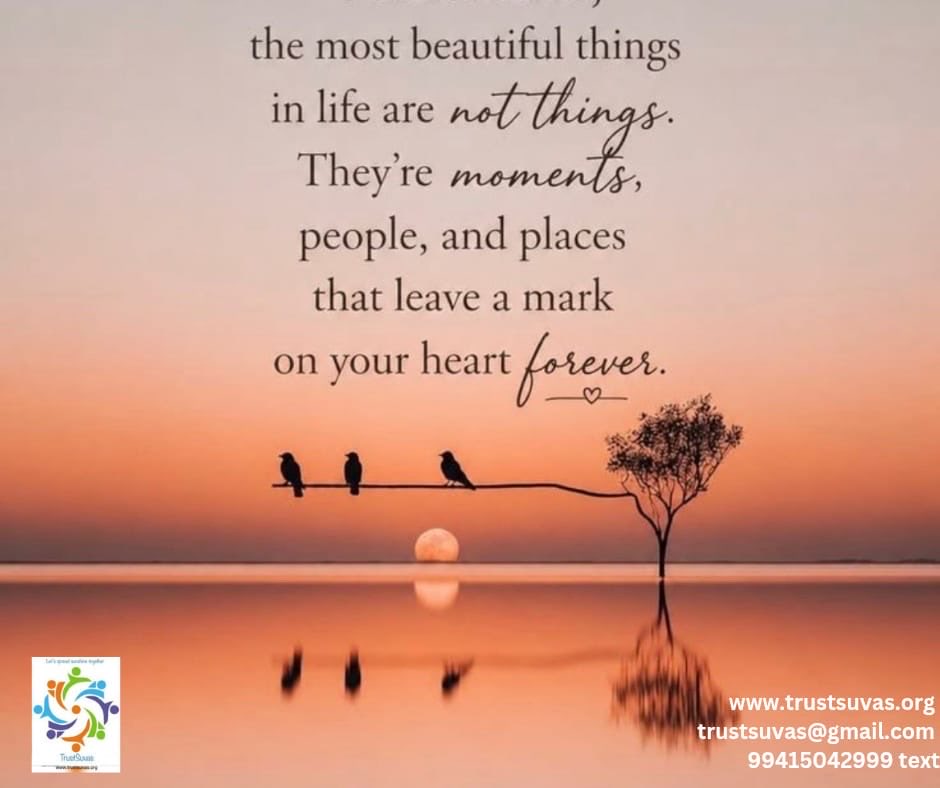 TrustSuvas's tweet photo. What truly matters, sometimes appears in a reassuring smile that restores courage, in a hand that lifts another without seeking recognition, in the silent company of someone who simply chooses to stay…

Strive to be that moment in someone’s life and the Eternity will be yours. https://t.co/nooPPrdiRM