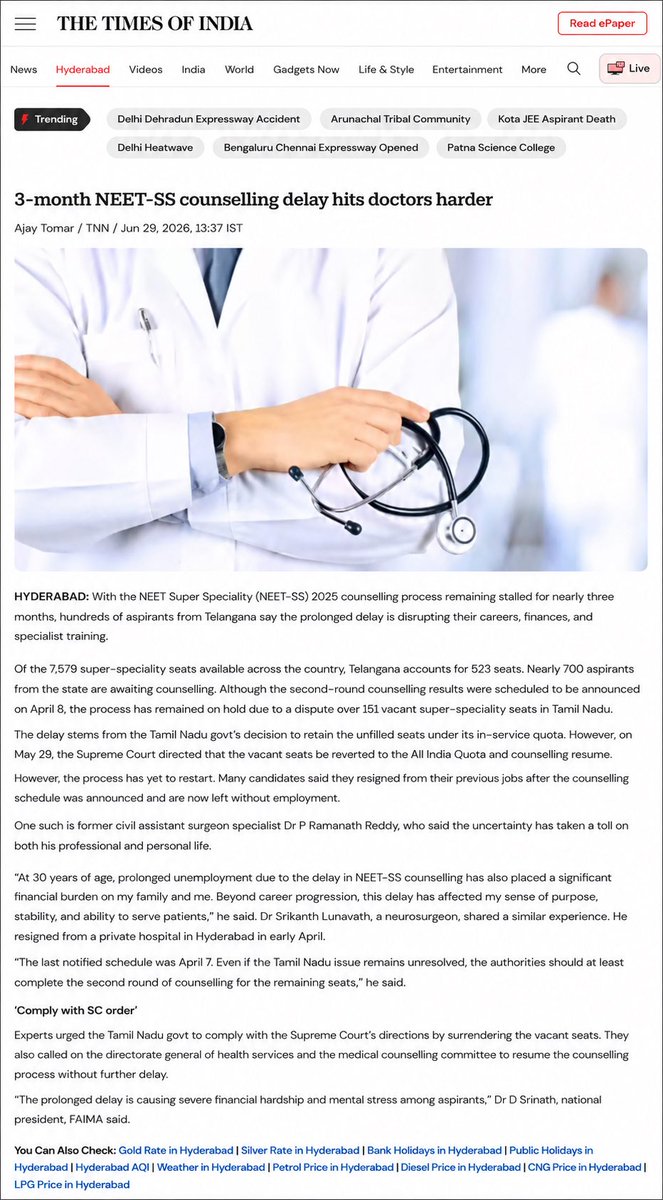 GauravGautty's tweet photo. @JPNadda Ye hai doctors ki reality. Do you know about this. #nationaldoctorsday #neetssdelay https://t.co/JxL7vz0ua4