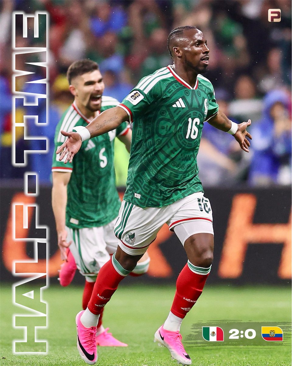 ProFoot_HQ's tweet photo. ⏸️ HALF-TIME

Mexico take a very comfortable lead into halftime against Ecuador. 💪🏻🇲🇽 https://t.co/ZcDAPvWGfT