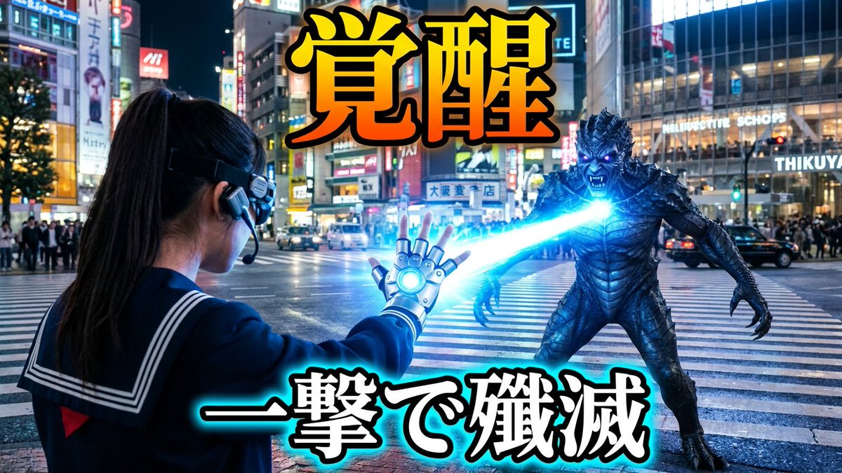 stextory's tweet photo. AIショート動画シリーズ
『制服美少女VSモンスター』
ep.214「警戒中のセーラー服女子が、スクランブル交差点で怪人と遭遇！」編

シナリオ
https://t.co/6m5cx5n1Mo
動画
https://t.co/kMBPtAdCQg
#ai動画 #ai映画 #aivideo #ai美女 https://t.co/hEIun5TKGh