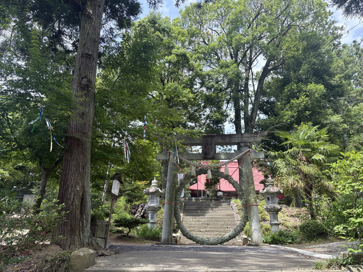 okitsushima_'s tweet photo. 夏詣　御朱印頒布中

#夏詣　#御朱印　#福島
#おみくじ　#すもう
#茅の輪 https://t.co/KjCPHWs98p