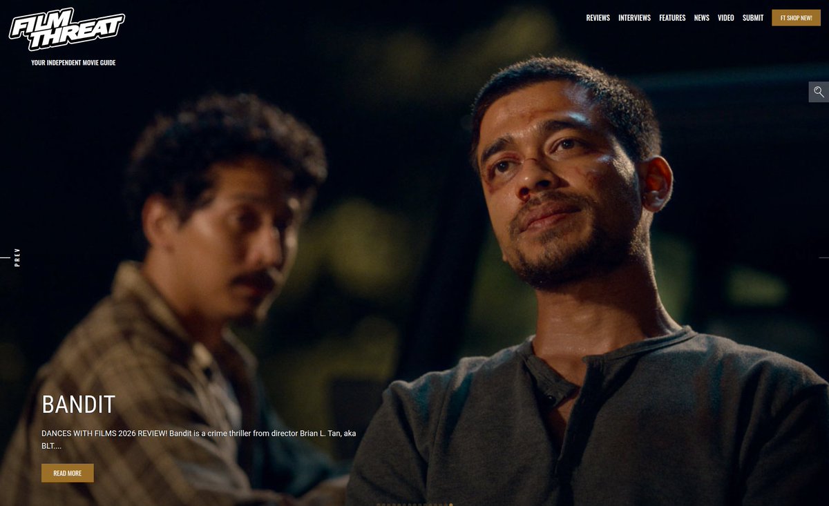 FilmThreat's tweet photo. “When two friends desperate for money decide to steal a car…leads to a night of trouble.” Rick Hong reviews the @danceswithfilms movie Bandit.
https://t.co/V5e7ffsph1 #DancesWithFilms #FilmthreatDancesWithFilms #DancesWithFilms2026 https://t.co/yQxLRB7diq