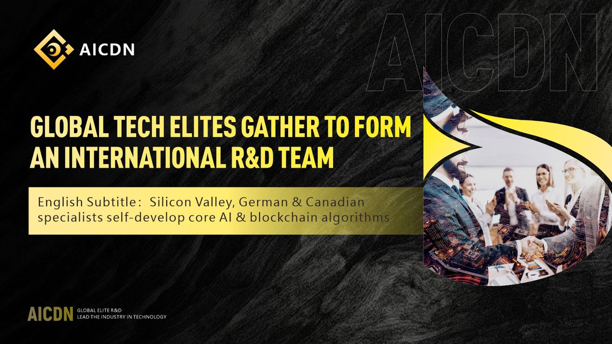 aicdn_global's tweet photo. Global‑top tech elites build AICDN’s R‑D team 👨‍💻
Silicon‑Valley, German &amp; Canadian experts
Self‑develop core AI‑blockchain algorithms 🚀 https://t.co/rfhSiuEPCI