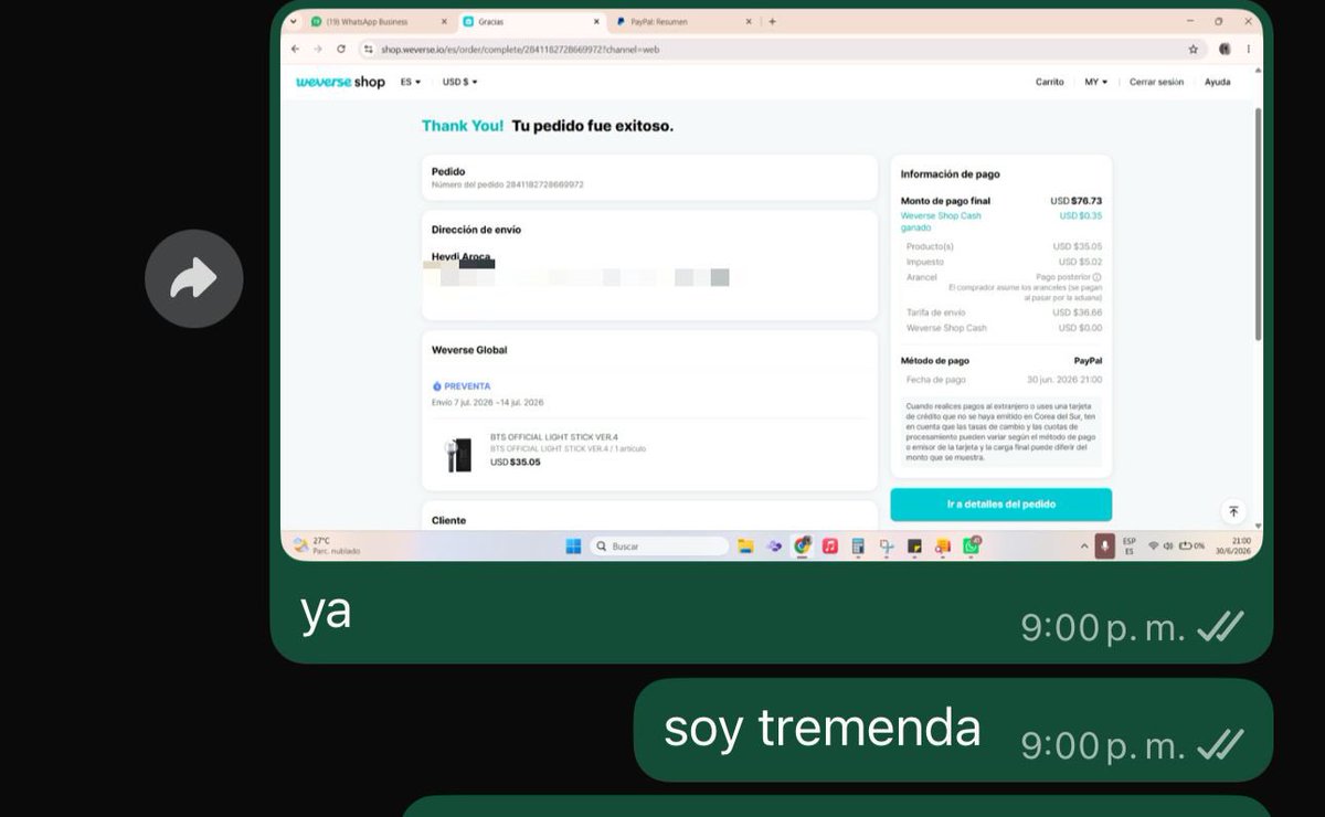 heydiaroca's tweet photo. @jnfication yo con paypal JAJA es lo mejorrrrr https://t.co/ZvCQ4HiI8K