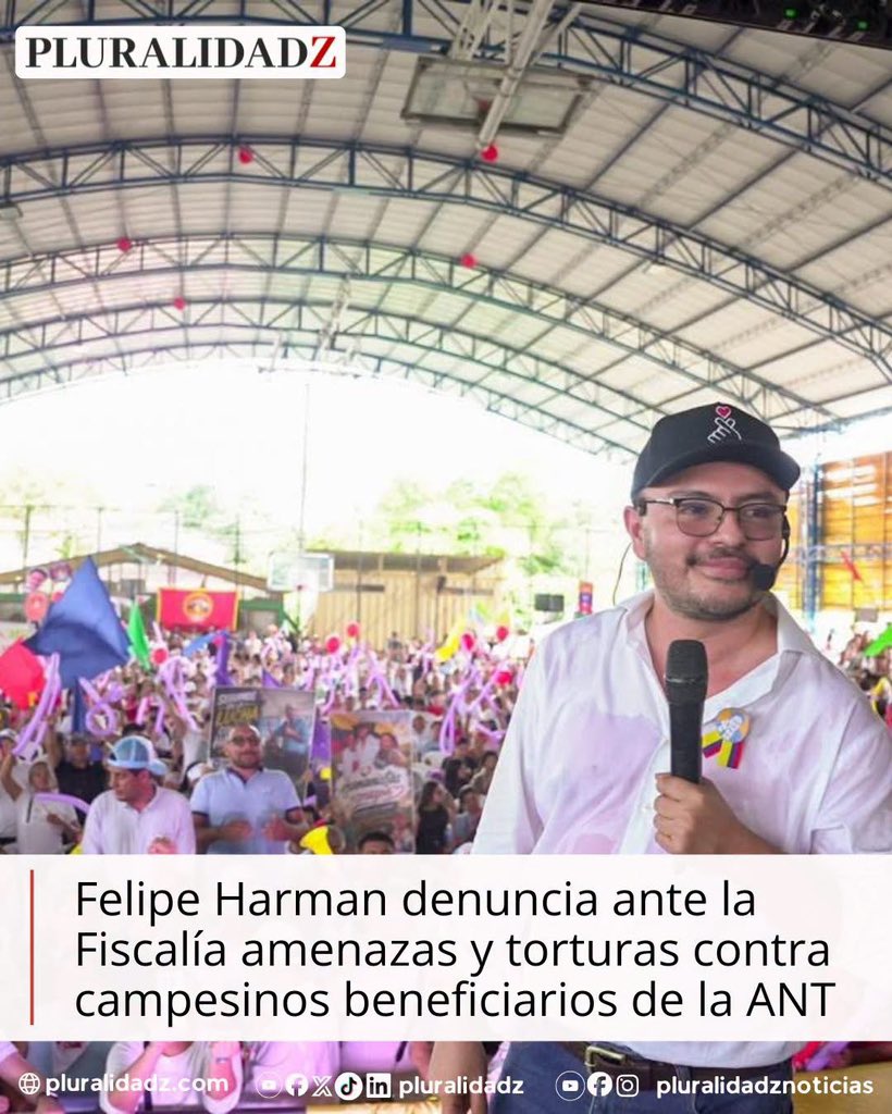 PluralidadZ's tweet photo. 🚨 El director de la ANT, Felipe Harman, denunció formalmente ante la Fiscalía casos de tortura y amenazas contra los campesinos beneficiarios de la reforma agraria en el país.
Desde la institución señalan que no permitirán que violentos saboteen el sueño de las familias rurales de tener tierra propia y productiva.

Lee la noticia completa en https://t.co/cZqx8Evvny