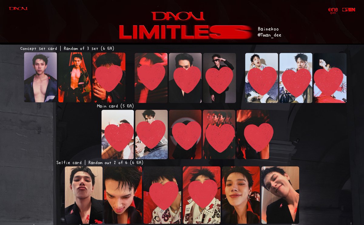 Mangpor0610's tweet photo. ทุกคนค้าบบบ สานฝันเค้าหน่อยยย
Concept set card เหลือ 2รูป
Selfie card เหลือ 4รูป
ใครมีซ้ำและต้องการปล่อย DMมาหาเค้าหน่อยนะ
#ตลาดนัดต้าห์อู๋
#ตลาดนัดต้าห์อู๋ออฟโรด
#DAOULIMITLESS
#DAOU #ต้าห์อู๋ #oueiija https://t.co/LuCN9VrhU4