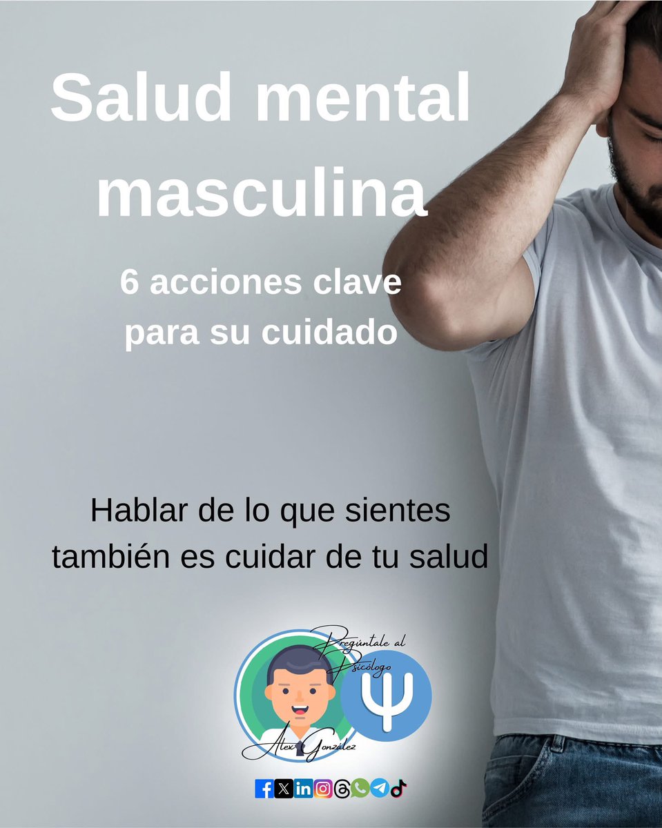 PreguntaleAlex's tweet photo. Ser fuerte no significa cargar con todo en silencio.
Hablar, pedir ayuda y cuidar tu salud mental también es valentía. 💙

Termina junio pero no la decisión del cuidado de la salud mental masculina. 1/2 https://t.co/O7N2uMYnvP