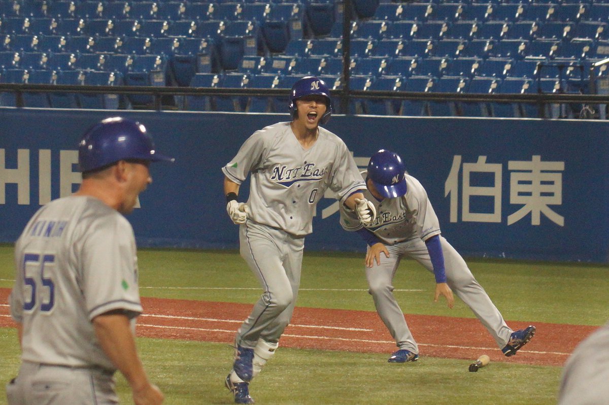 bstanekuro's tweet photo. 2026.06.30 神宮球場
都市対抗野球東京都２次予選
NTT東日本
丸山雅史選手
星稜高-国士舘大

丸さんしぶとく先制タイムリー！
丸さああああん

#ntt東日本野球部
#丸山雅史 https://t.co/mR43ZIYrbr
