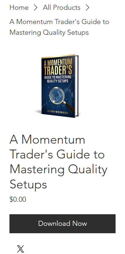 Ollie_AllCaps's tweet photo. I'm excited to announce that my book will finally be released this weekend.

To honor the incredible community of traders and friends I've learned from over the years, it will be 100% free.

This is my way of paying it forward.

Inside you'll find 120+ pages and 15,000+ words covering the complete process I use to find and trade high quality momentum stocks.

some topics covered:

-Trade tactics
-Habits and Routine
-A guide to perform a Deep Dive

And, most importantly, the "5 Whys". A powerful framework for uncovering the root cause of impulsive decisions, overtrading, and self-sabotaging behaviors.

I can't wait to share it with all of you this weekend.