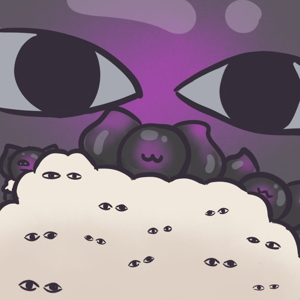 Kuminashi's tweet photo. Doodle: "Netherstare"

We see you tee hee !
Not sure if i should be scared or not of this drawing so it's purfect ~

#Netherlings https://t.co/NcsV65GpG9