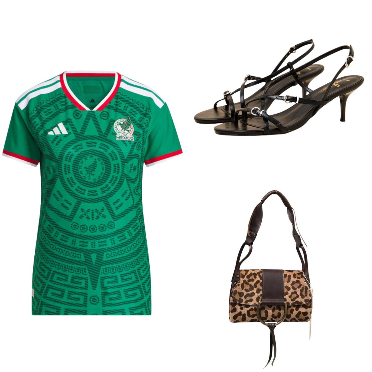 kcccloset's tweet photo. Camila Cabello today in New York City 💚

ADIDAS Mexico 26 Home Authentic Jersey | USD 150.00

LULUS Sara Black Strappy Slingback High Heel Sandals | USD 39.00

DOLCE &amp; GABBANA 2000s Leopard Print Pony Hair Shoulder Bag | USD 1,400.00

07.01.2026 https://t.co/0CvYuzaEiT