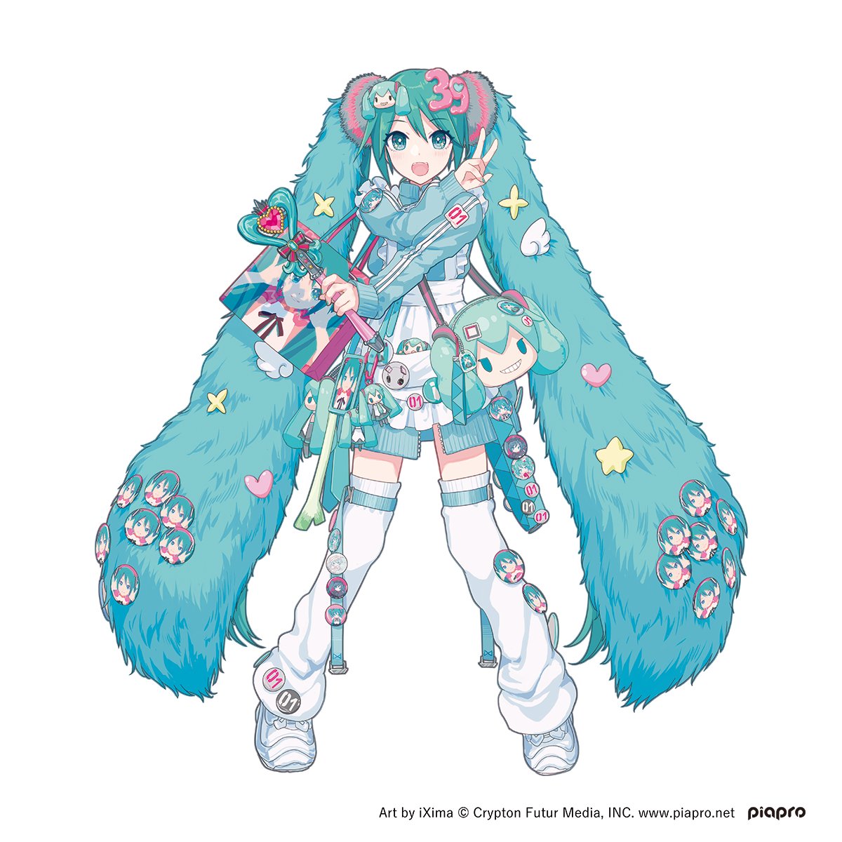 miku_and_ixima's tweet photo. 【描き下ろし作品のご紹介②】
本イベントのために描き下ろされたイラストをご紹介✨
連作の1枚。ミク推しミクです🎵
痛バッグや並んだ缶バッジはポップなファッション＆カルチャー🌈

▼整理券申込受付中(入場無料)
https://t.co/On17nTlsb2

▼イベント詳細
https://t.co/IYiLWzxS0b

#iXima展 https://t.co/c1HgmVpIzG