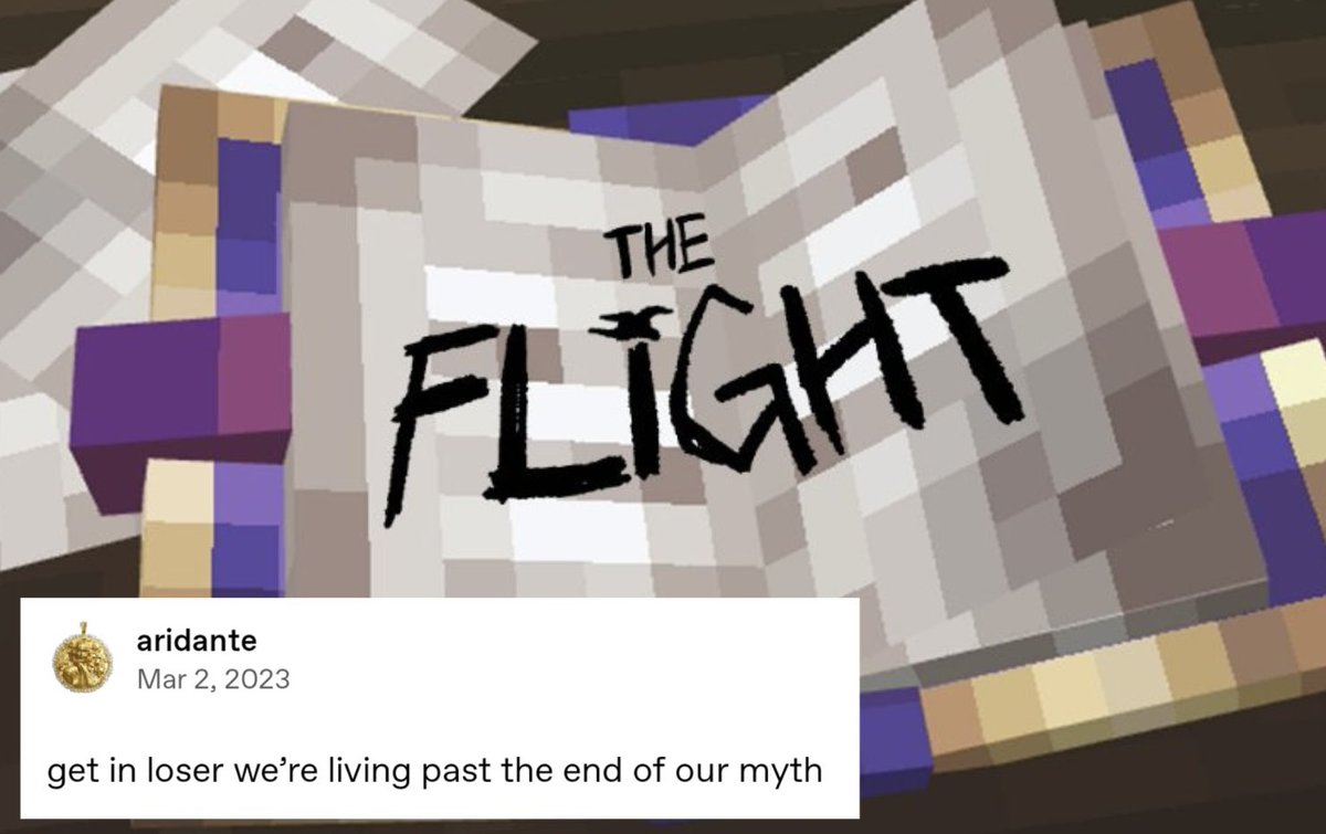 sanity_spire's tweet photo. characters from the flight as random text posts; a short thread 🧵 

#TheFlight https://t.co/c03Roy1mhx