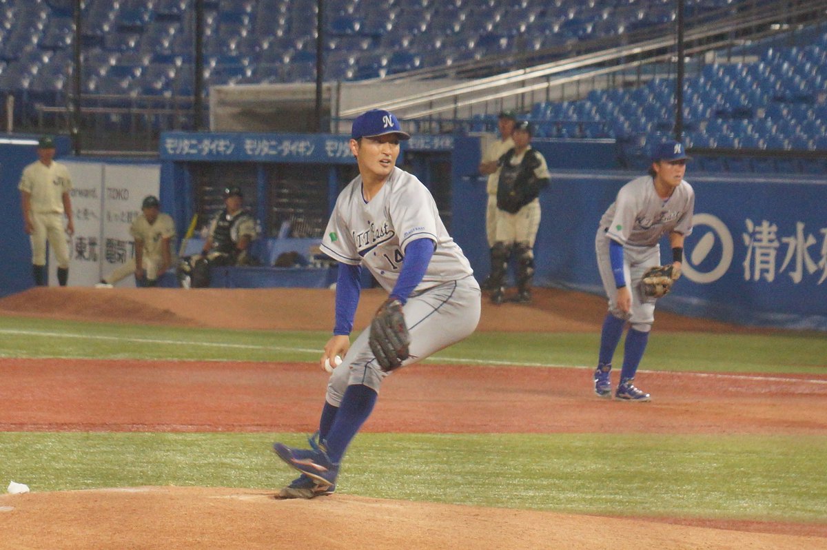 bstanekuro's tweet photo. 2026.06.30 神宮球場
都市対抗野球東京都２次予選
NTT東日本
多田裕作投手
日体大柏高-拓殖大

火消し多田さん！
多田さんにはシュートがある！
わかってても打てないシュートが！

#ntt東日本野球部
#多田裕作 https://t.co/wGs1nGOQun