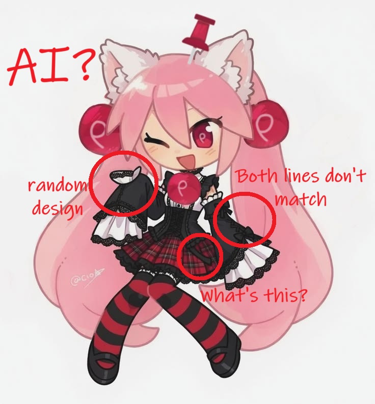 PinchanFandom's tweet photo. @Pinterest_chans 100% this is AI art.
Someone is trying to invade the Pinterest-chan Fandom https://t.co/OC7aeyHmQX