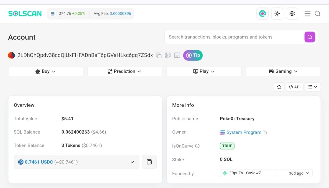 pokex_fun's tweet photo. 🎉 Great news!

Our Treasury wallet has now been officially approved and labeled on @solscanofficial as "PokeX: Treasury" ✅

This is another important step toward greater transparency and trust for our community. 

You can now easily identify and verify the official PokeX Treasury wallet directly on Solscan.

https://t.co/WlCtHcAEyk