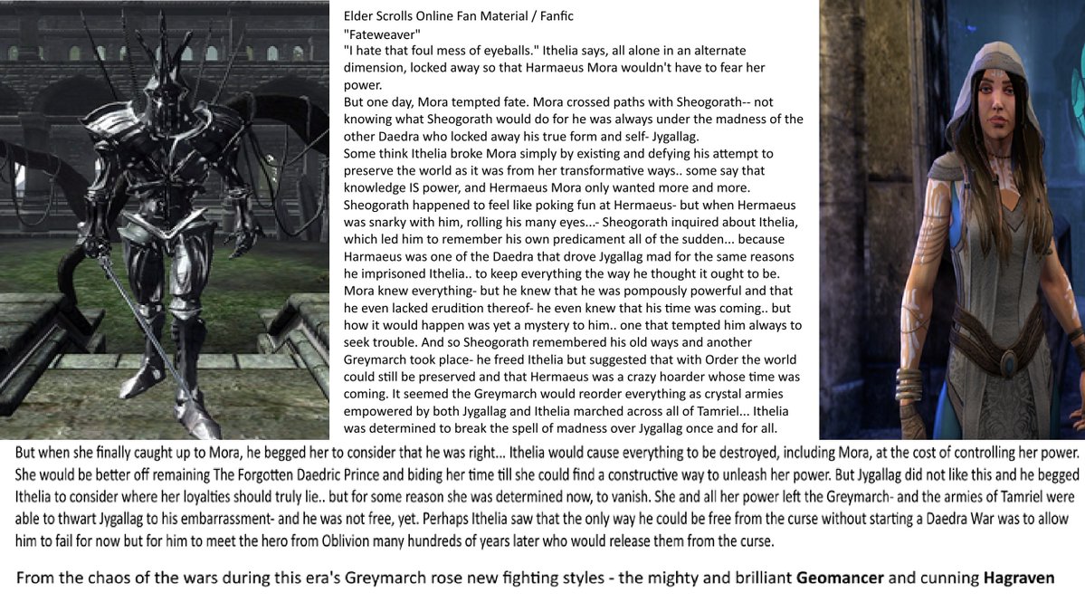 Strangerdayz789's tweet photo. Basically what if Jygallag and Ithelia teamed up- The Greymarch of the second era begins! The rise of the Geomancers(prodigies of Jygallag and Ithelia) who have incredible powers of crystals, magnetism, &amp; alchemy.. also the Hagravens rose up against Order. Thanks:)

@TESOnline https://t.co/QXaKY97nMN