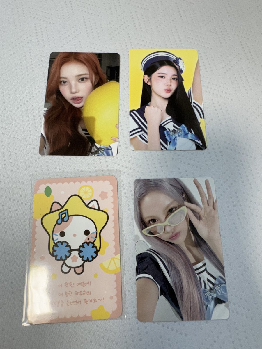 yangdo_dive's tweet photo. 하츠투하츠 레몬탱 팝업 포카 교환
하투하 하뀨하 포토카드 교환 구해요

me: 트레카 이안 에이나 카르멘
you: 트레카 유하 스텔라

me: 레몬카드 스텔냥 정땅콩
you: 쮸제비 최지우

DM or KKT
https://t.co/PWW5uio675 https://t.co/7oaTW2nAot