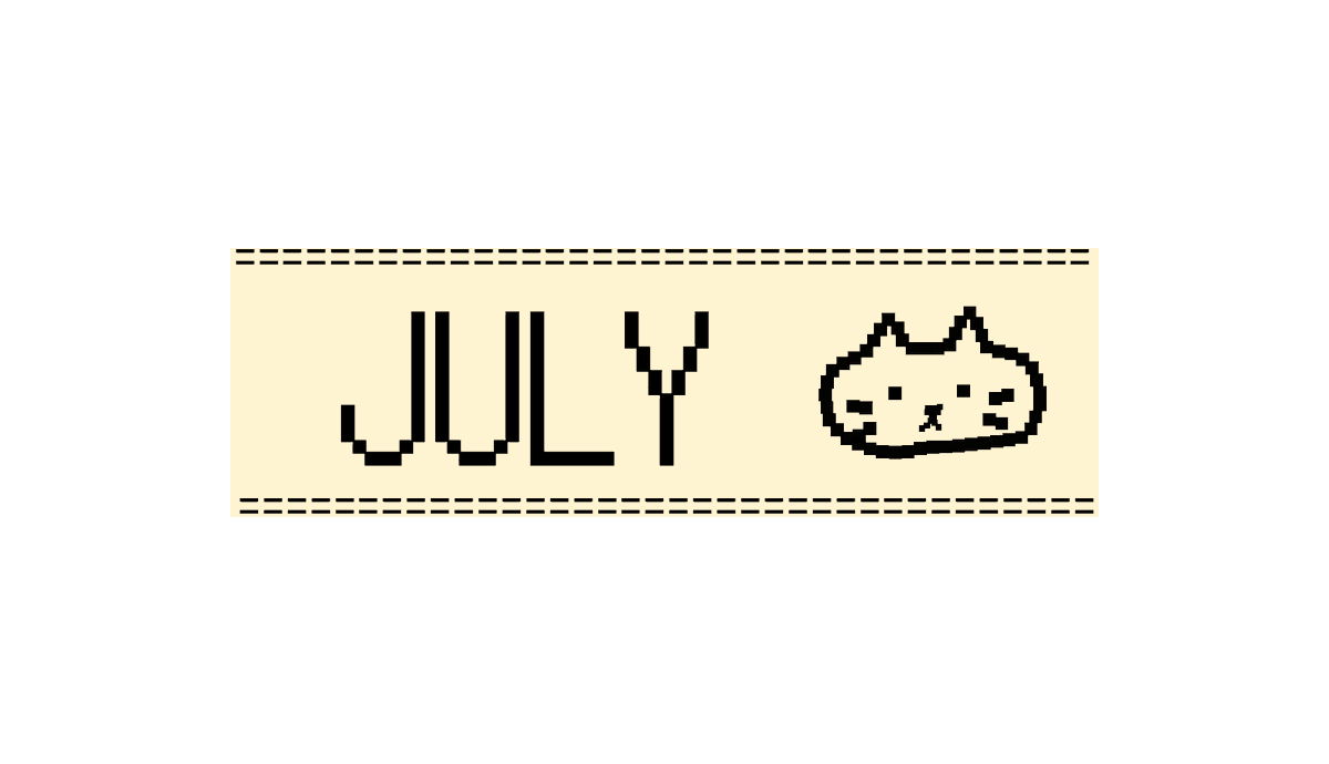 mamintzz's tweet photo. hello july :3 (.png)