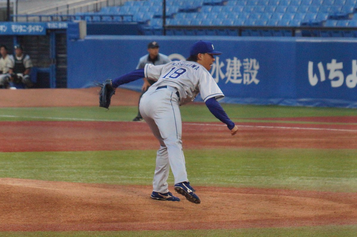 bstanekuro's tweet photo. 2026.06.30 神宮球場
都市対抗野球東京都２次予選
NTT東日本
岸川海投手
二松學舍大附属高-日本大

TJ術を経て帰ってきた背番号18
さすがすぎるピッチング
エースの風格が漂う

#ntt東日本野球部
#岸川海 https://t.co/z076lspjoj
