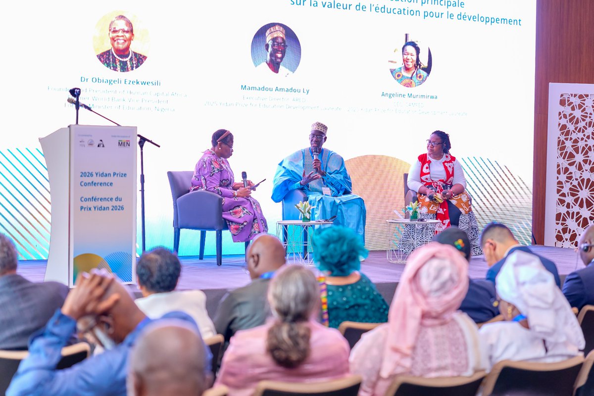 YidanPrize's tweet photo. #YidanPrizeConference: Today was all about our collective strength as a community — from integrating edtech &amp; research to supporting multilingual learning, school-to-work transitions &amp; school leadership. Follow the Conference: https://t.co/sFjS4VVP7f #AfricaPotential https://t.co/jE4I6MwePJ
