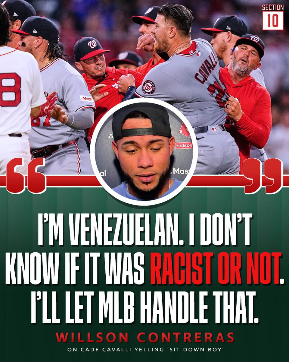 Section10Pod's tweet photo. WC-40 addresses if he thought Cade Cavalli’s “Sit down boy!” yell was racist. https://t.co/qhf4sQl3Wq