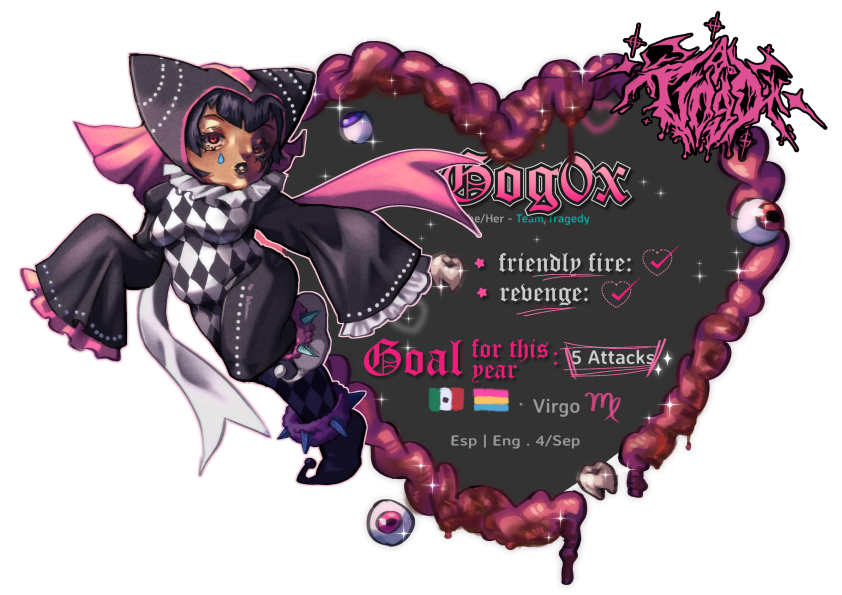xgog0x's tweet photo. A thing i made for my ArtFight profile ;P

#artfight2026 #artfight # https://t.co/hlYELnSCe7