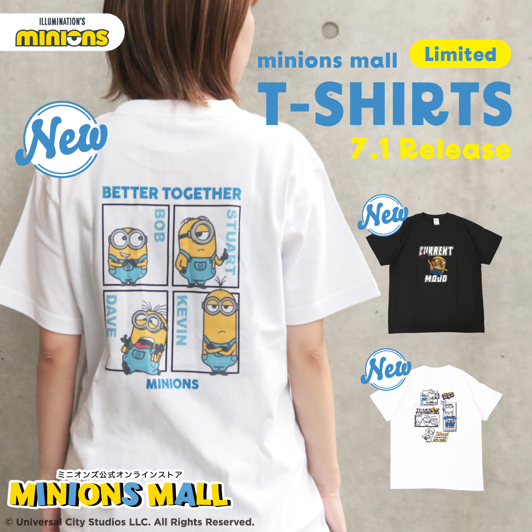 🍌🍌🍌NEW ITEM🍌🍌🍌 ミニオンズモール限定✨ 今月の新作Tシャツが