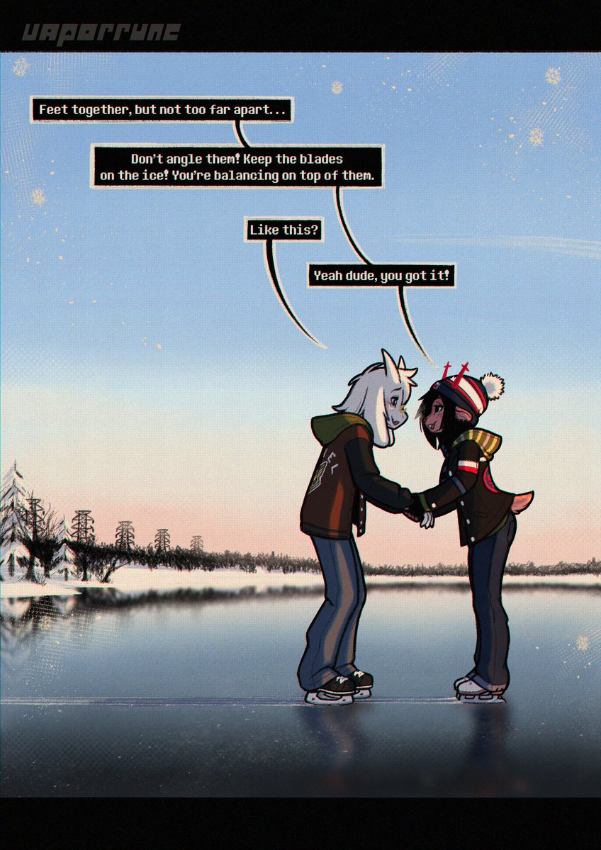 vapor_eight's tweet photo. Across Puddles #deltarune #dessriel https://t.co/1rQhT1kLsa
