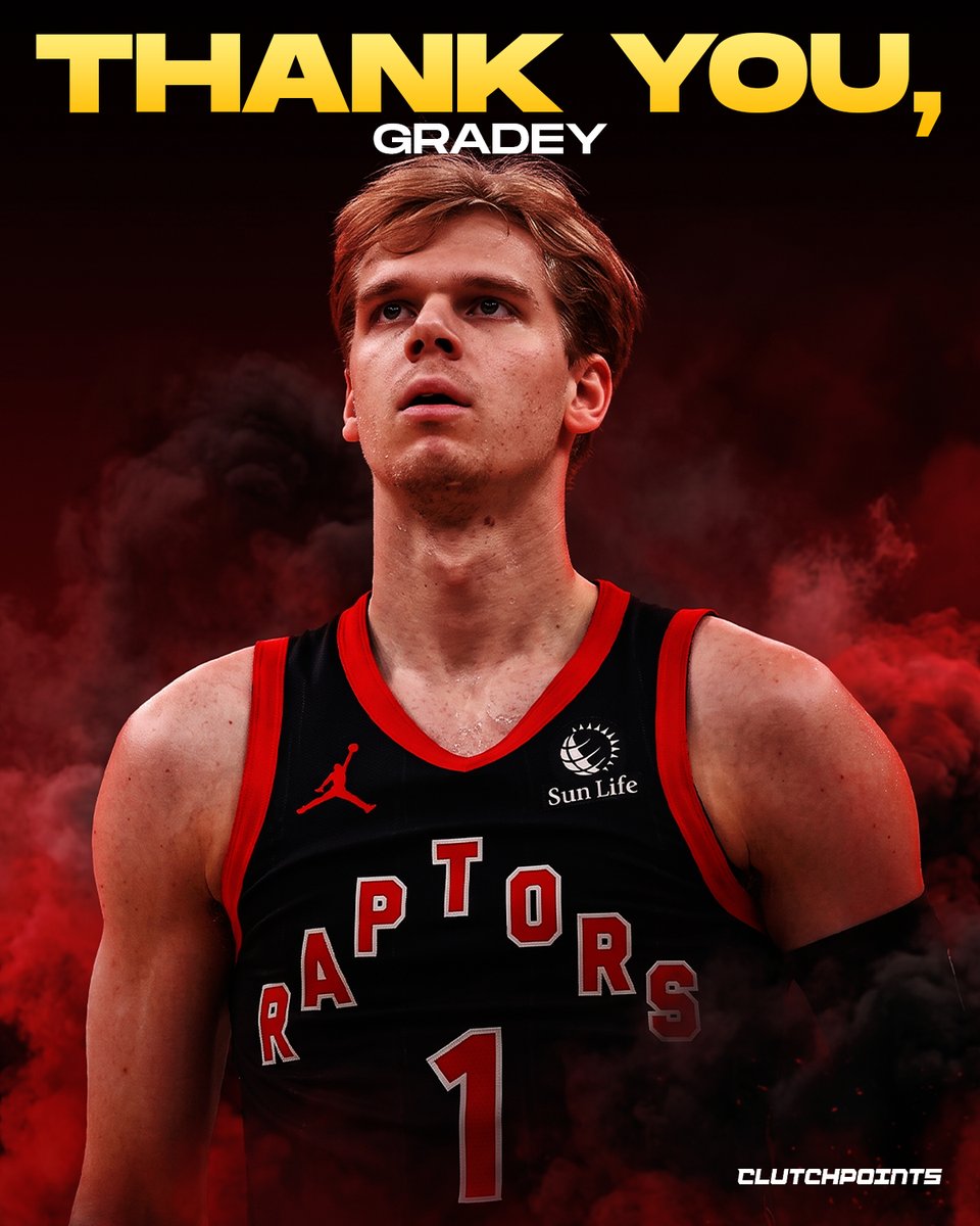 RaptorsNationCP's tweet photo. Thank you, Gradey Dick. ❤️

Wishing you nothing but success in Los Angeles. https://t.co/ZmPrE0kWNF