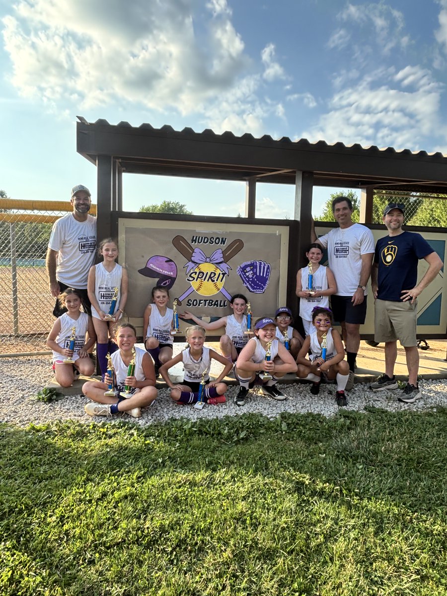 SBall44236's tweet photo. Congratulations to the Spirits as the Hudson Kiwanis Softball 8U League Champions! https://t.co/brAOi9VIKM