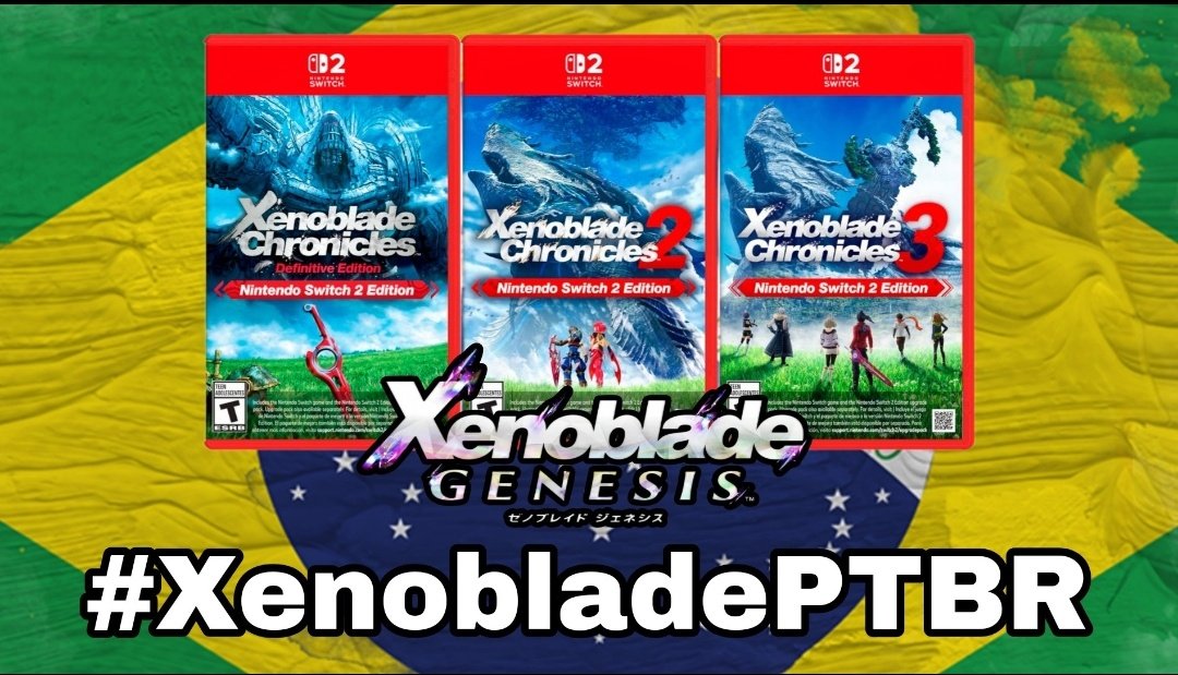 PaulodeBarrosX's tweet photo. @MONOLITHSOFT お願いです、ゲームをブラジルポルトガル語版でもプレイできるようにしてください！私たちはゼノブレイドが大好きなんです！🇧🇷 https://t.co/O3JFiN9Ie4